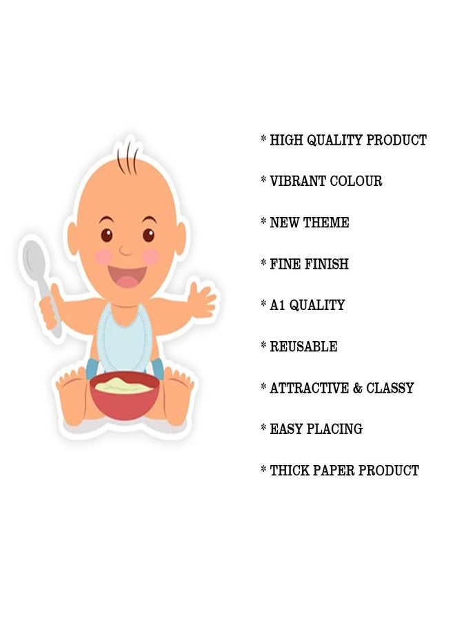 Suruchi Strokes Annaprashan Theme Cake Topper | First Rice Ceremony Cake Decoration Set For Baby Boy Rice Feeding Ceremony Party - Image 4