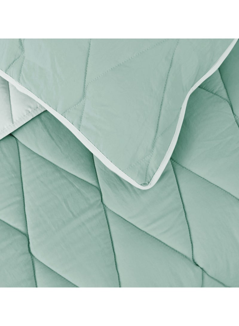 Morano Aura Quilt Set 230x250 cm with 2 Pillowcases 50x70 cm Double-Brushed Microfibre, Hollow Fibre Fill,  Machine Washable - Image 3