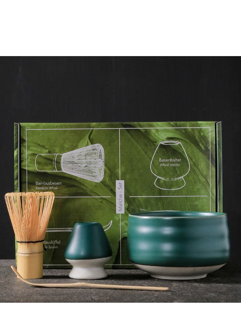 XiuWoo matcha green tea four piece set - Image 1