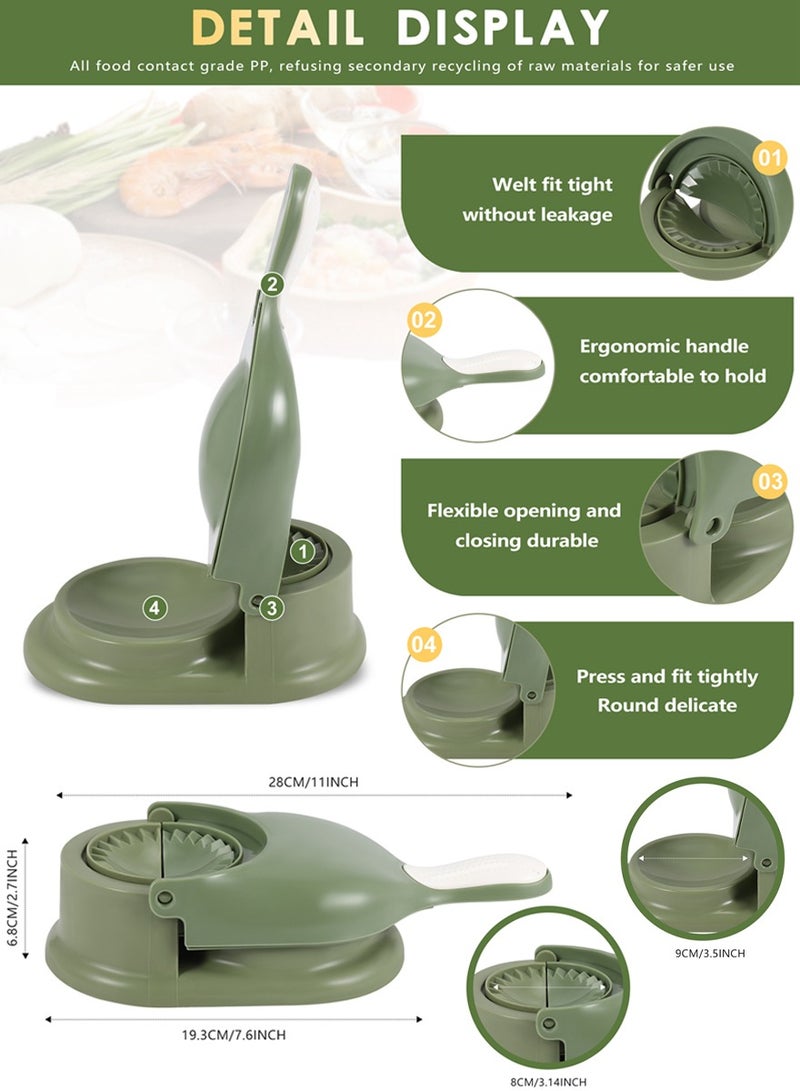 ISHWAZ Pie and Dumpling Maker, Dough Presser and Dough Skin Wrapper Mould, Perfect For Dumplings, Ravioli, Tortillas, Burritos, Baking Mold For Empanada, Dumpling Maker For Fruit pies and Chicken Patties - Image 3