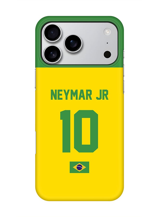 Stylizedd For iPhone 17 Pro Max,Case, [Compatible with MagSafe] Magnetic cover Slim fit Protection Matte, - Football - Brazil,  Neymar Jr