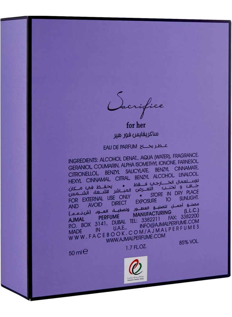 Ajmal Sacrifice For Women - Eau De Parfum, 50 ml - Image 4