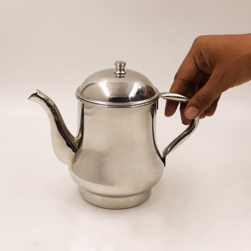 Spillbox Stainless Steel Tea Coffee Kettle|Tea Pot|Serving Kettle|Water Kettle with Lid for Hot|Cold Beverages with Classic Handle-Tea Pot Rio Size2 - Image 4
