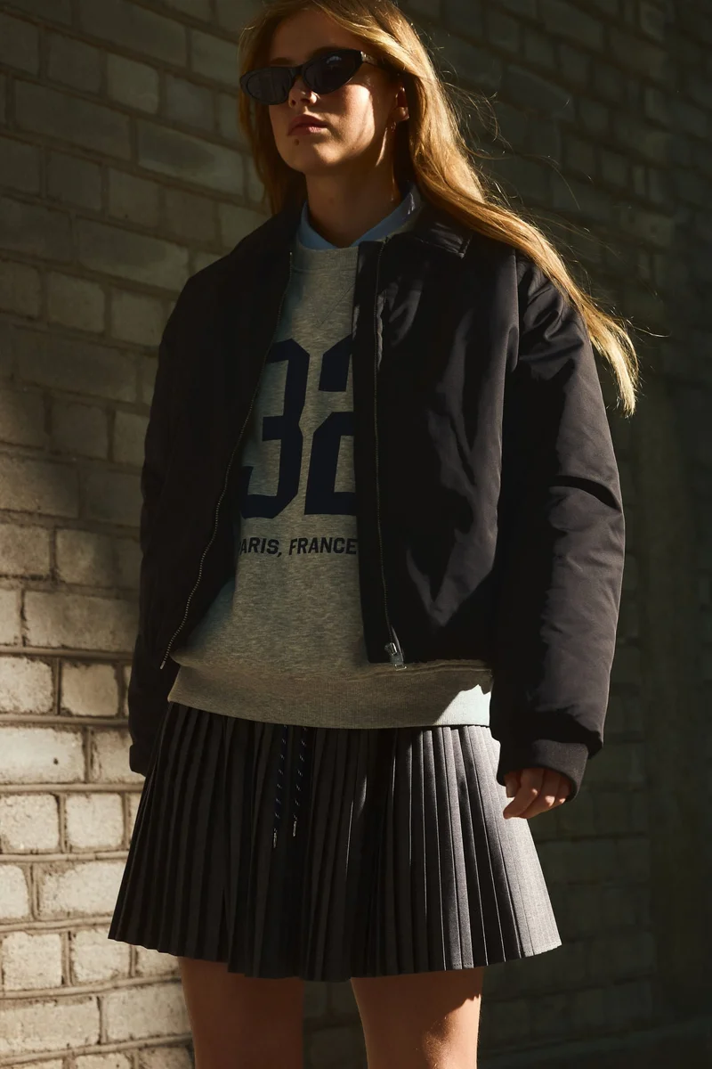 H&M Pleated mini skirt