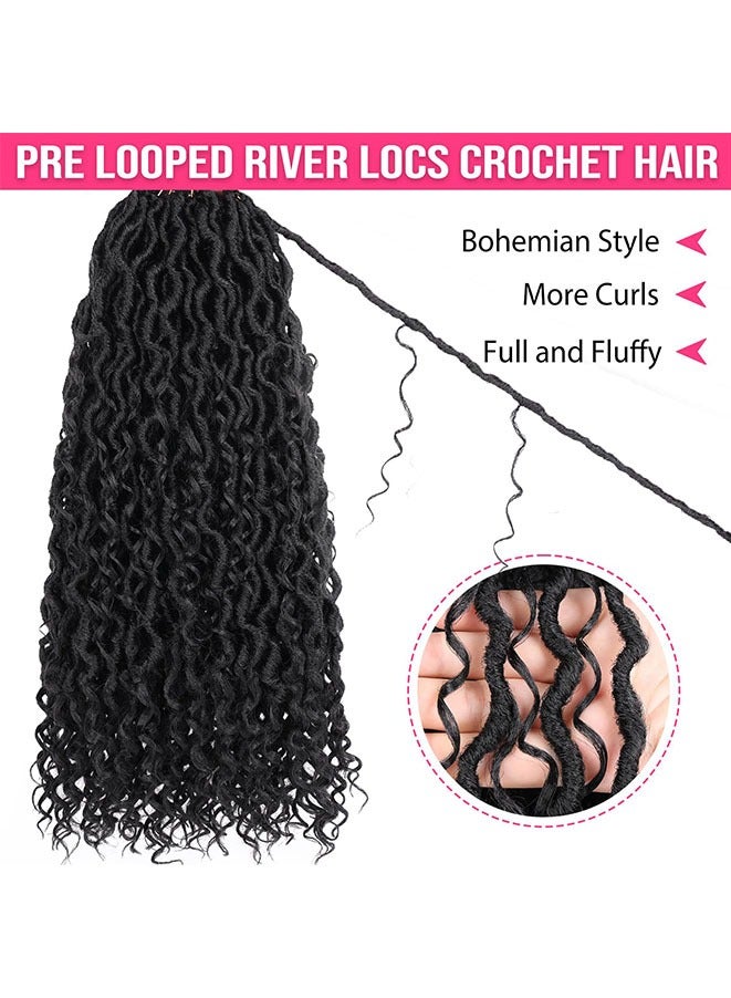 Muyixin ضفائر كروشيه بوهو لوكس مسبقة التشكيل بطول 24 بوصة مع أطراف مجعدة - Image 4