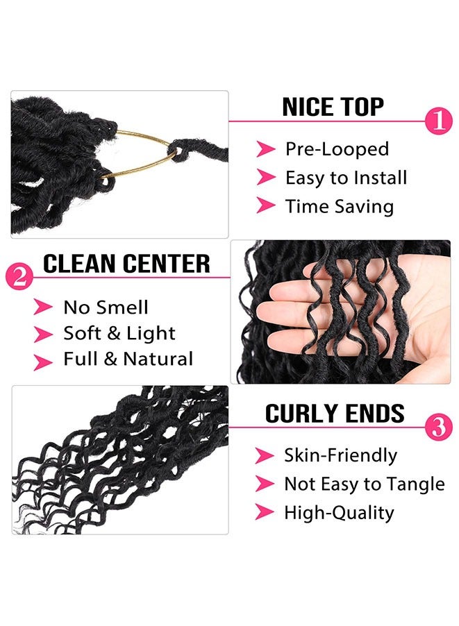 Muyixin ضفائر كروشيه بوهو لوكس مسبقة التشكيل بطول 24 بوصة مع أطراف مجعدة - Image 3