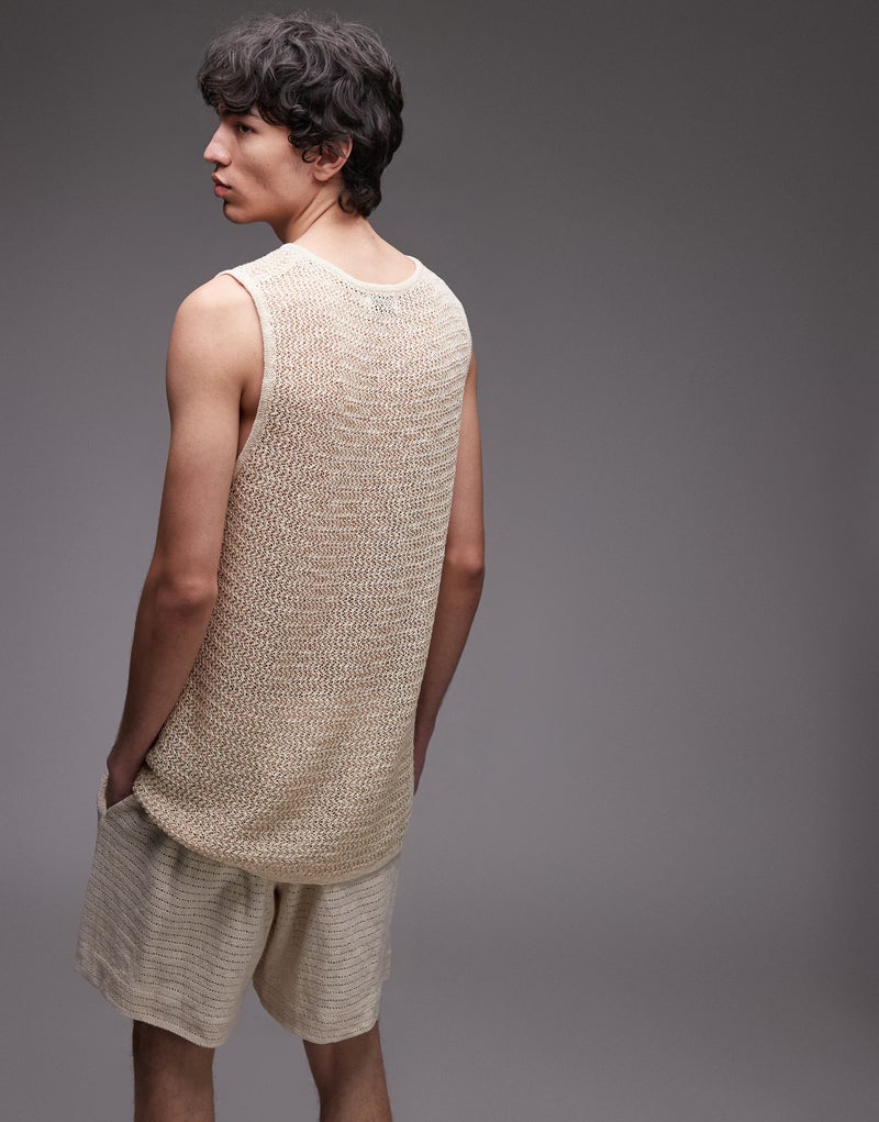 TOPMAN Knitted Relaxed Vest - Image 2