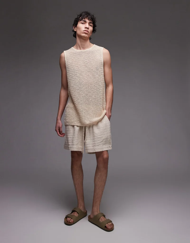 TOPMAN Knitted Relaxed Vest