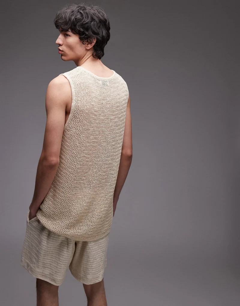 TOPMAN Knitted Relaxed Vest
