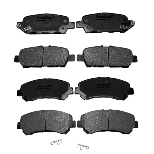 IBESTWOLF Front and Rear Ceramic Brake Pads for 2009-2014 2016-2017 Nissan Maxima, Disc Brake Pad Replacement P-1374 P-1415 - Image 1