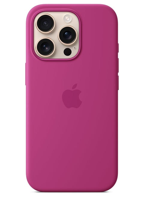 Apple MagSafe 16 Pro Silicone Case with MagSafe – Fuchsia