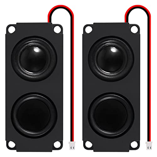 AEDIKO 2pcs 5W 8 Ohm Mini Speaker Full-Range Double Cavity Advertising Machine Small Speaker 3.3V 5V with JST-PH2.5mm-2 pin Interface - Image 1