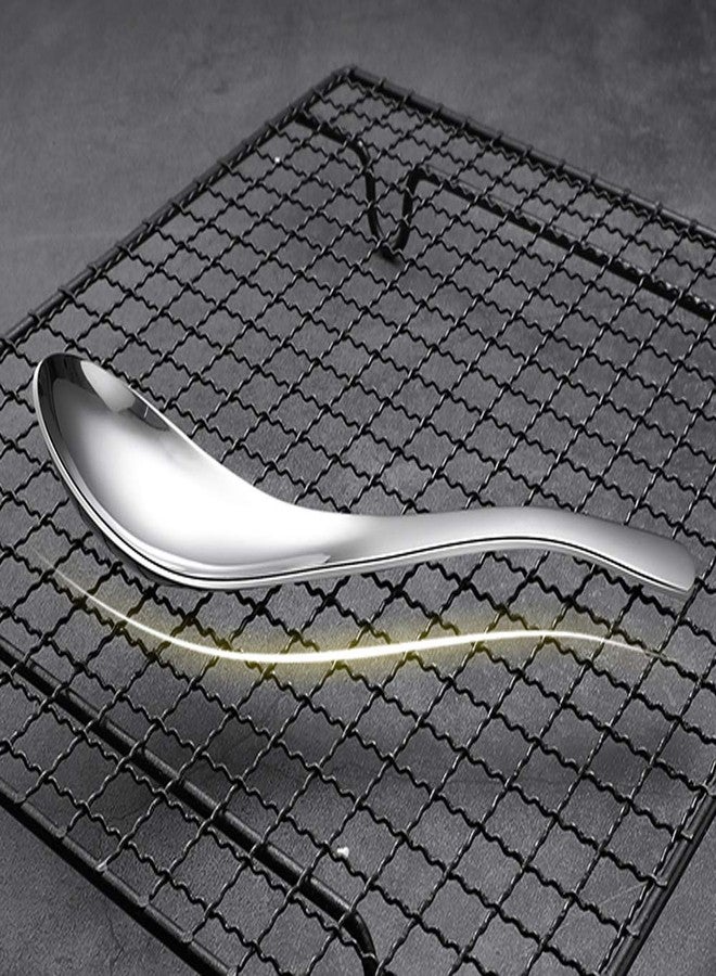 ERCRYSTO Stainless Steel Spoons - Lightweight and Small, Perfect for Toddlers and Children - Set of 4 - Image 3