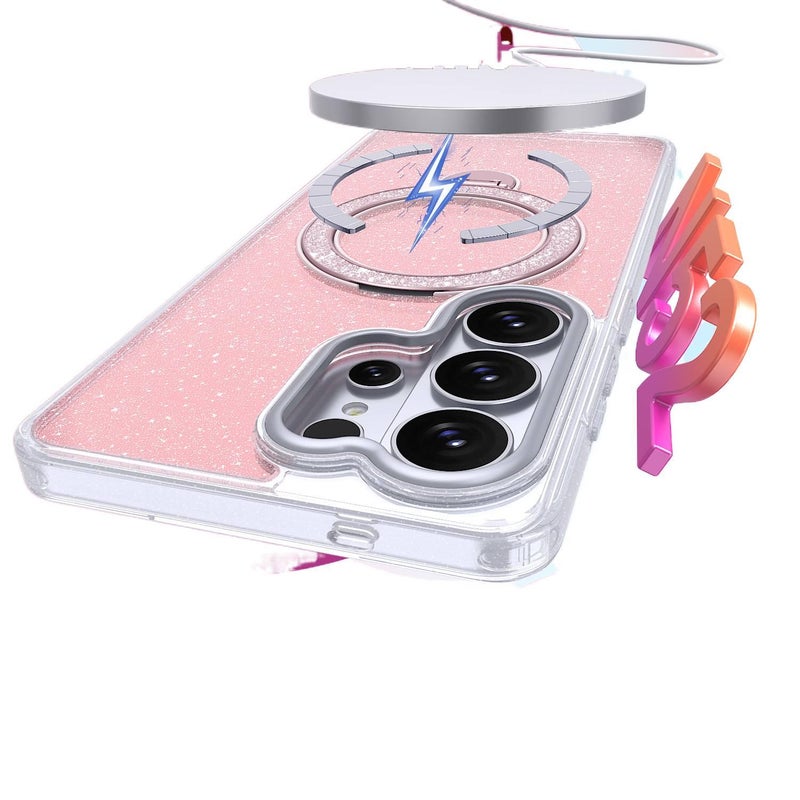 MagSafe Samsung Galaxy S26 Ultra TPU Case Protective for Samsung S26 Ultra Samsung S26 and Kickstand in Clear finish - Image 4