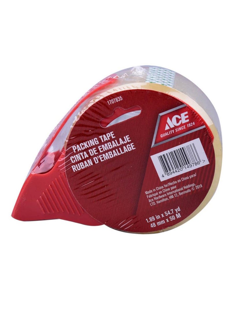 Ace Packing Tape With Dispenser Clear