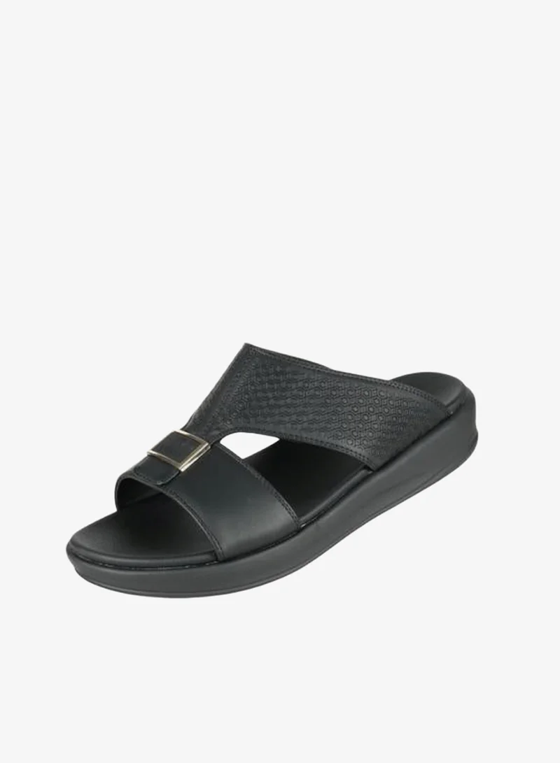 008-3702 Barjeel Uno Mens Arabic Sandals 6878-M124 Black
