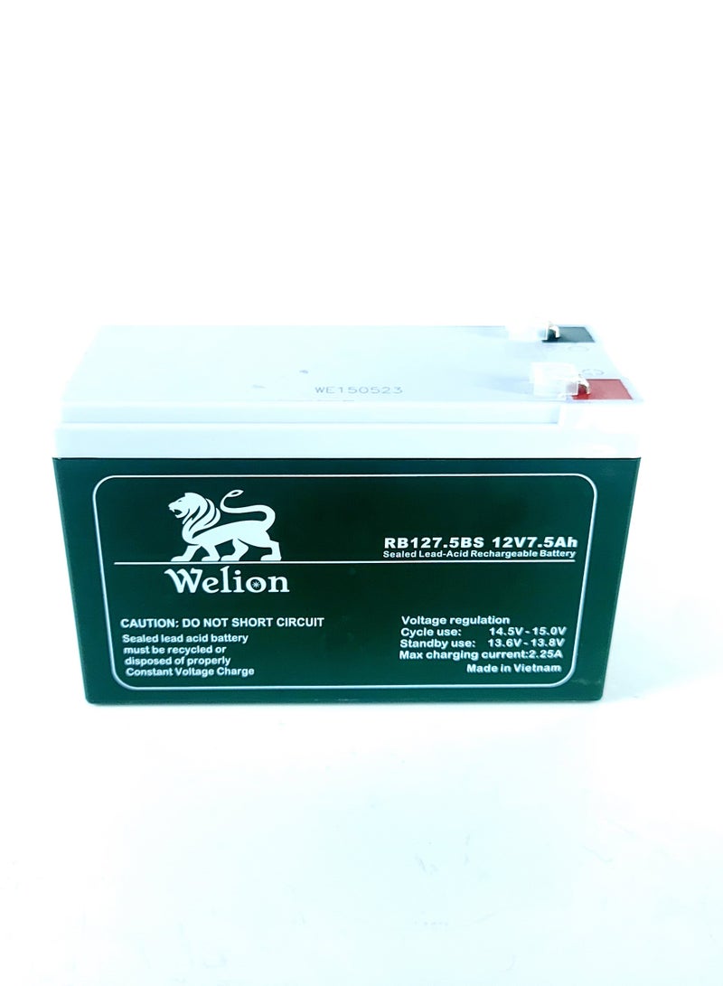 Welion Gel Battery 12V 7.5Ah Made in Vietnam