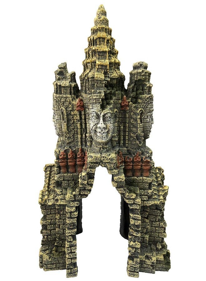 SLOCME Aquarium Large Buddha Plastic Statue Decorations - Aquarium Buddha Ornament with Hole for Betta Fish to Swim Through - Image 1
