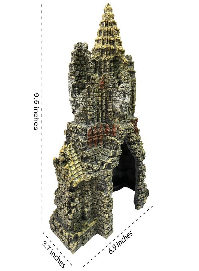 SLOCME Aquarium Large Buddha Plastic Statue Decorations - Aquarium Buddha Ornament with Hole for Betta Fish to Swim Through - Image 3