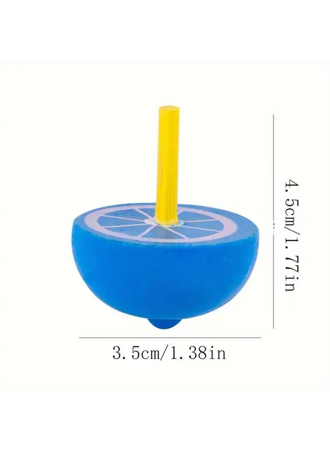 Wooden Fruit Shaped Spinning Tops 5Pcs Kids Party Favors Birthday Gifts - Image 2