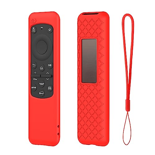 LEFXMOPHY Cover Case for BN59-01432J BN59-01432A BN59-01432 2023 Samsung Smart TV Solar Panel Remote Red Silicone Skin - Image 1