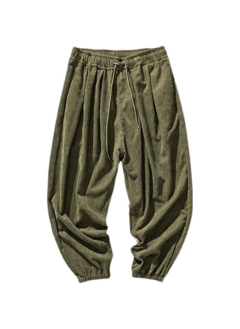 Generic - Chinese Style Corduroy Casual Pants Mens Brown - Image 1