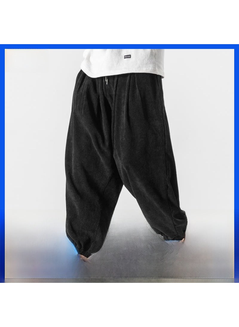 Generic - Chinese Style Corduroy Casual Pants Mens Brown - Image 1