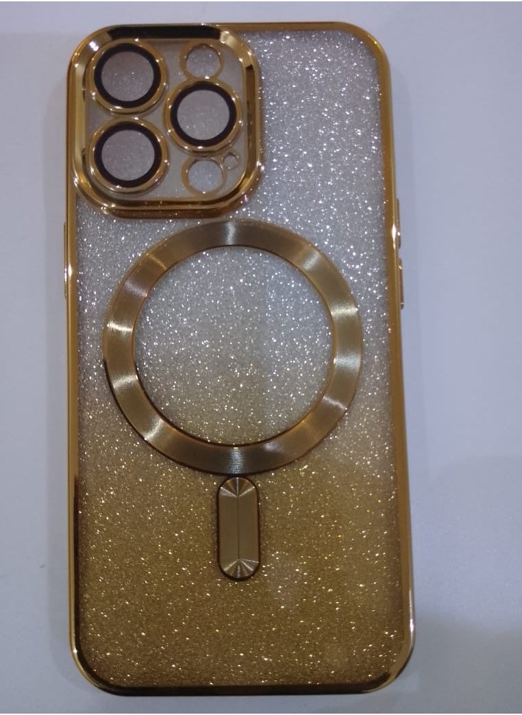 Undefined 4 In 1 Back Protection Cover For IPhone 13 Pro With Camera Protector, Wireless Charging And Gold Sticker 