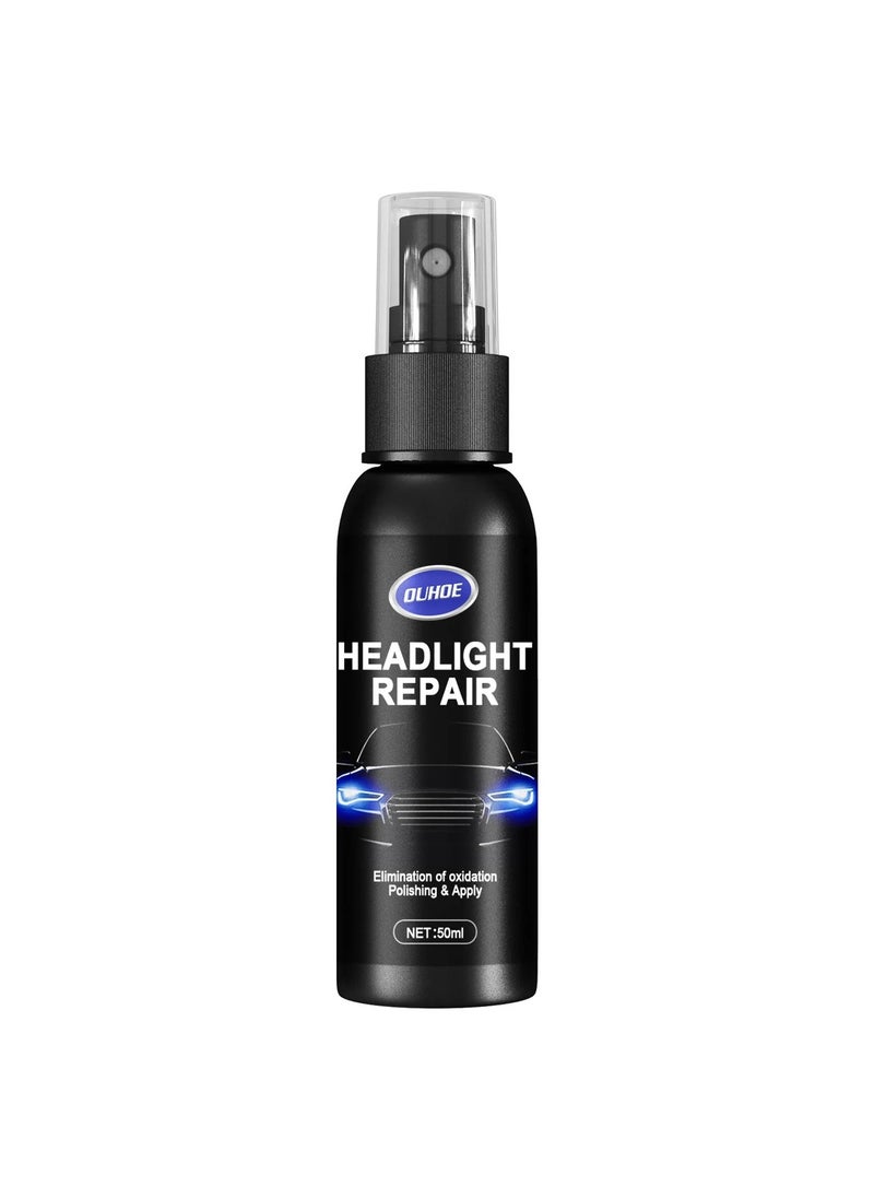 OUHOE Car Headlight Repair Fluid, Convenient Portable Auto Headlight Restoration Liquid, Long Lasting Innovative Headlight Repair Polish, Scratch Removal Spray for Head Light Lens, (1pc 50ml)  - Image 1