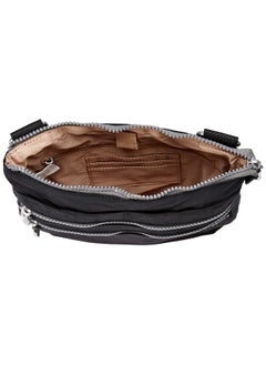 Baggallini Womens Comrade 3Zip Crossbody Cross Body Handbag Black With Sand Lining One Size Us  - Image 5