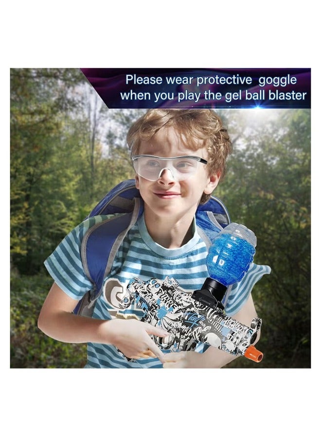 فيتنس ورلد مسدس ماء جل كهربائي MP5 مع 20000 قنبلة مائية ونظارات واقية، لعبة إطلاق نار للأنشطة الخارجية - Image 3