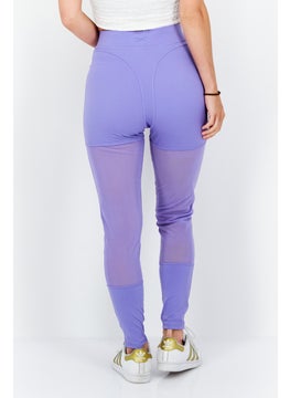 Reebok Women Sportswear Fit Brand Logo Training Pants, Violet  - Image 4