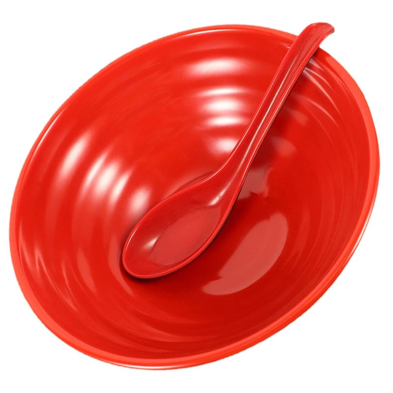 Coffee Melamine Noodle Bowl Set 2pcs Sturdy Soup Bowls for Hot Pot Home Restaurant Use - Image 2