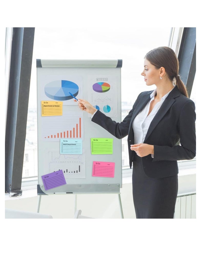 9Pack To Do List Sticky Notes,450Sheets Colorful Notes Self-Stick to Do List Notepad with Line,Extra sticky Adhesive Memo Sticky Notes for Home Office School Planner Reminder Supplies - Image 5