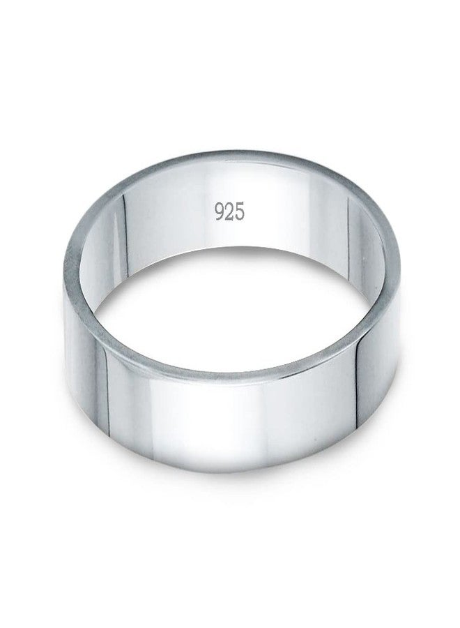 Parnika Wedding Band Regular Casual Wear Unisex Band Silver Finger Ring in Pure 92.5 Sterling Silver | With Certificate of Authenticity | Gift for him her | Chandi Ring | Thumb Ring | (22) - Image 5