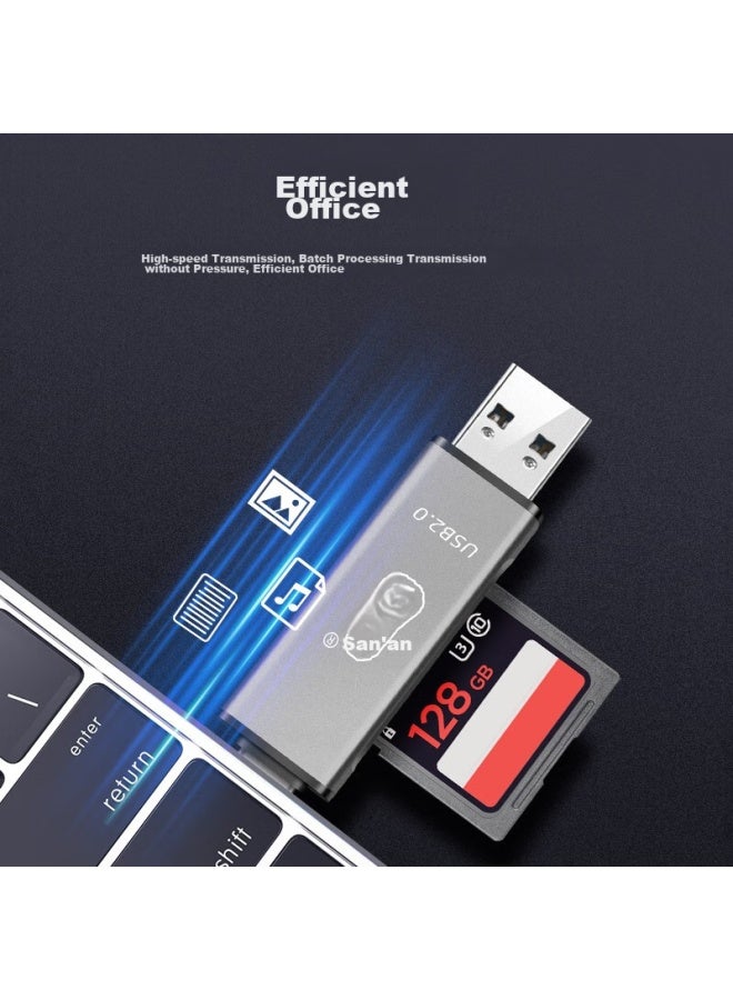 Chuanyu Usb High-speed Sd/tf Card Reader, Type-c Dslr Camera Storage Card, Dash Cam, Drone, Computer, Apple 15 Phone Memory Card, Multi-functional All-in - Image 4