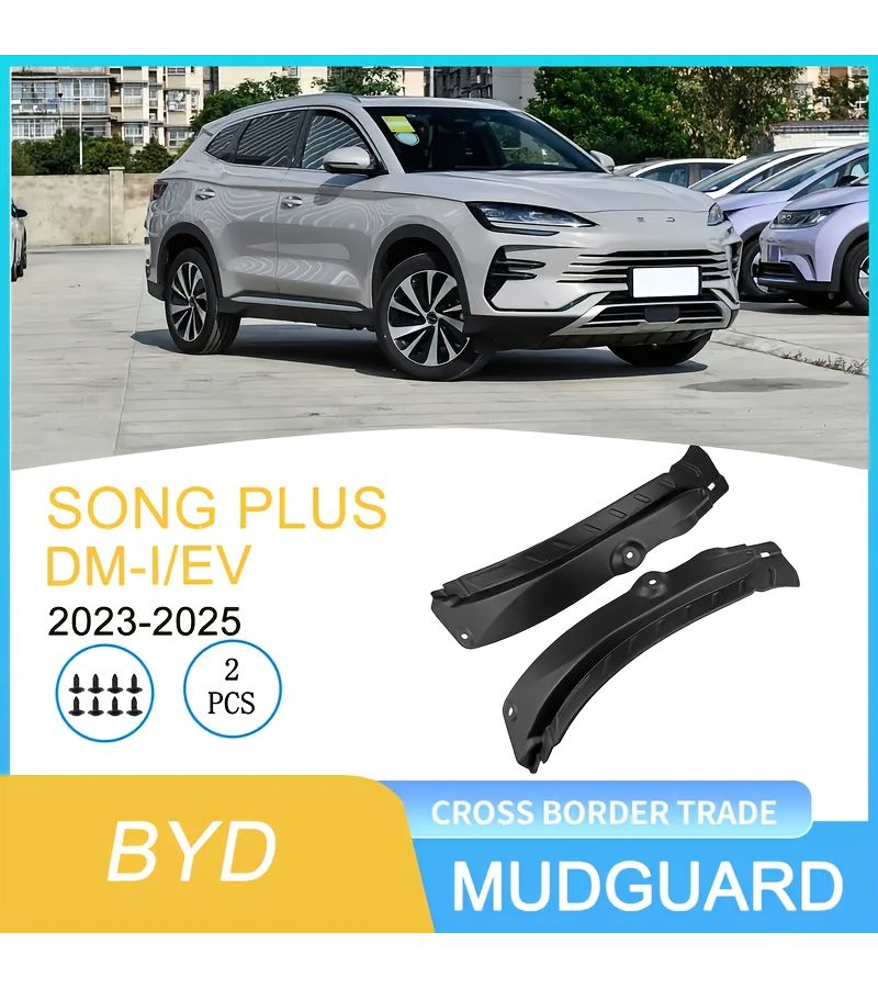 2Pcs Mudguards For BYD Song Plus 2023 2025 Rear Wheel Fender PP Anti Scratch - Image 1
