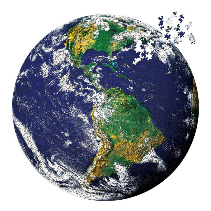 MaxRenard Game 1000 Pieces Jigsaw Puzzle Round Puzzle Toy The Earth - Image 3