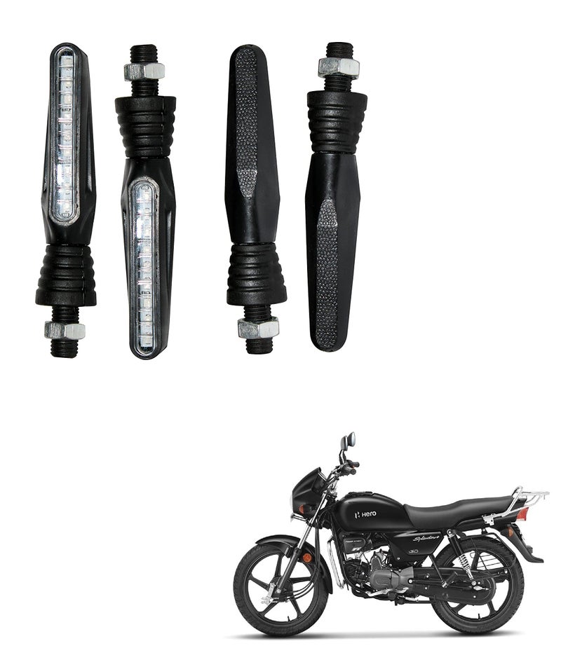 Asryd Pack of 4 Amber Bright SMD LED KTM Style Indicators For Hero Splendor Plus (4.Pcs Amber Color Indicator) - Image 5