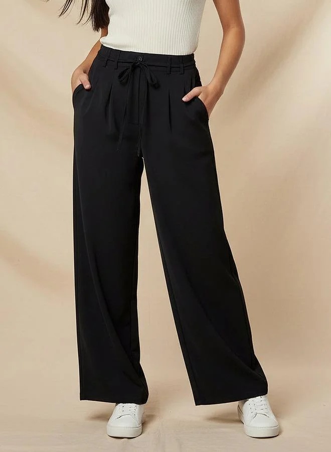 2Xtremz 2Xtremz Mid-Rise Wide Leg Trousers
