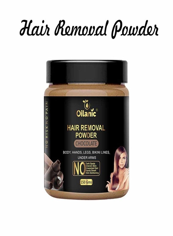 Oilanic Pure and Natural Chocolate Hair Removal Powder for Men and Women (Pack of 3, Each 150 gram)|for Smooth and Soft Skin Suitable for Body, Arms, Legs, and Bikini Area No Harsh Smell| - Image 3