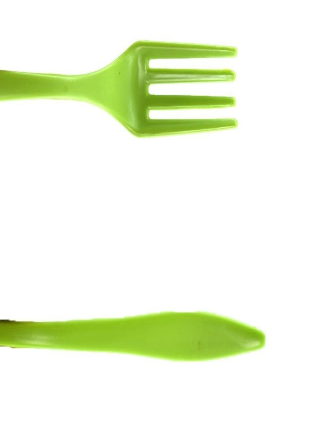 VIRTUEV Plastic Small Serving Fork Set – Set of 6, Dishwasher Safe and Ideal for Everyday Use – Convenient and Durable Serving Utensils, Pack of 1 - Image 2