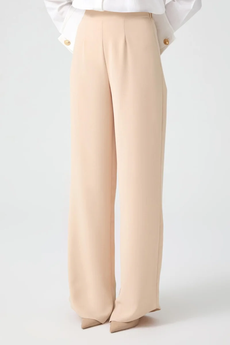 توتشي Wide Leg Crepe Trousers