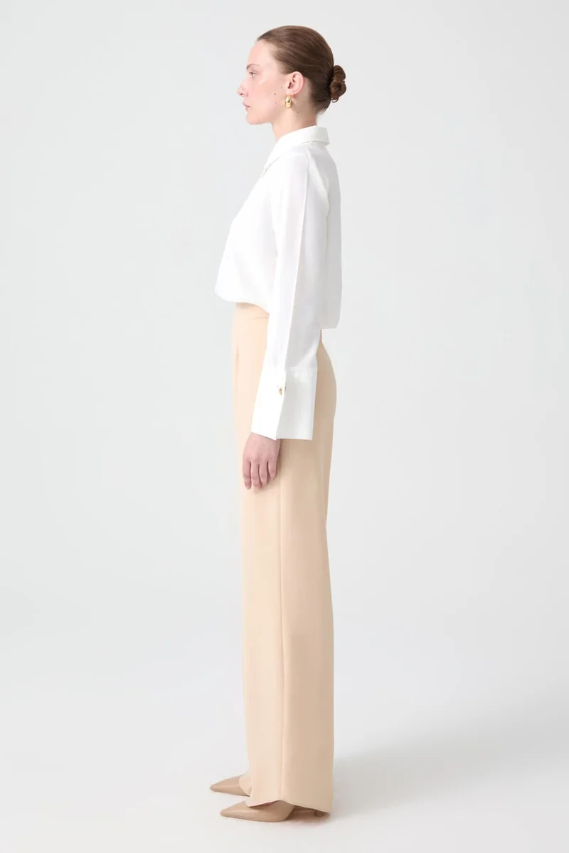 توتشي Wide Leg Crepe Trousers