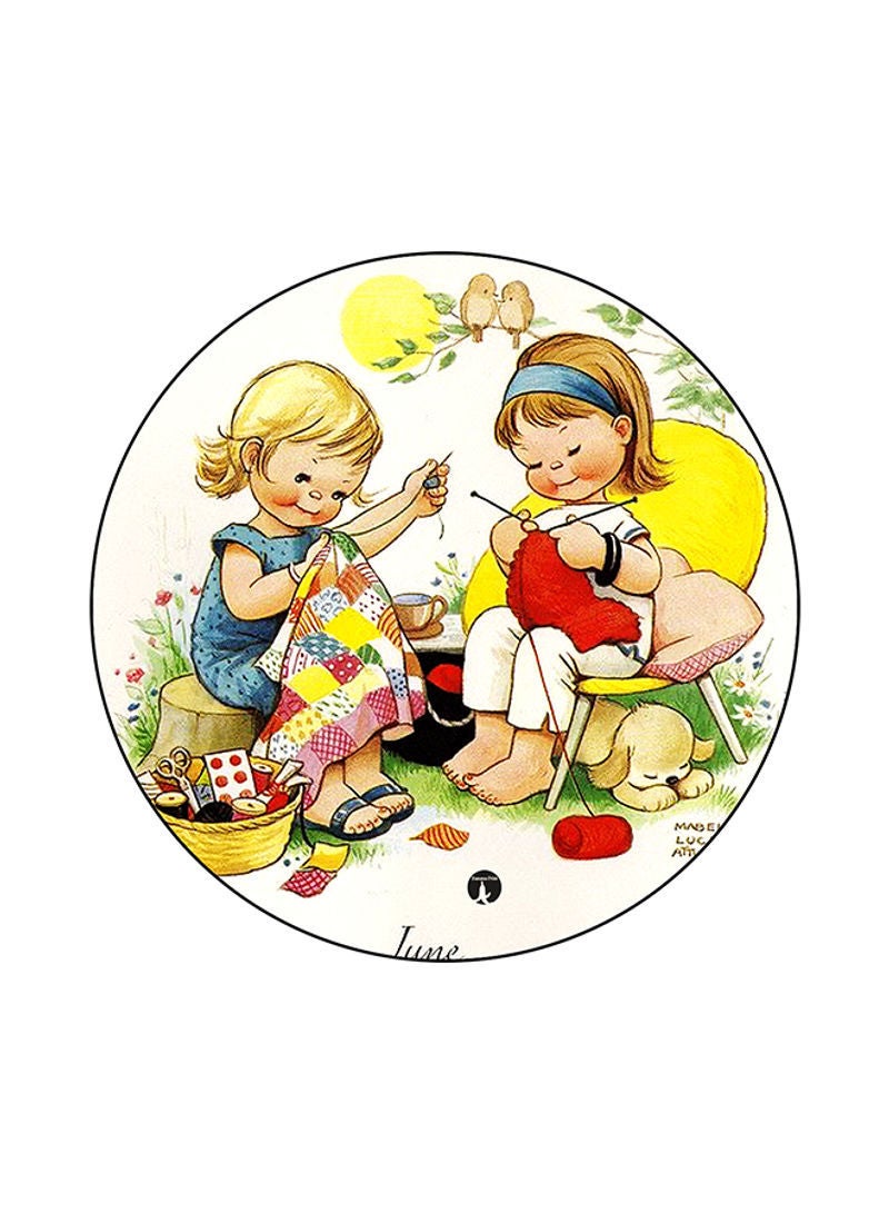RKN Girls Print Mouse Pad Multicolour