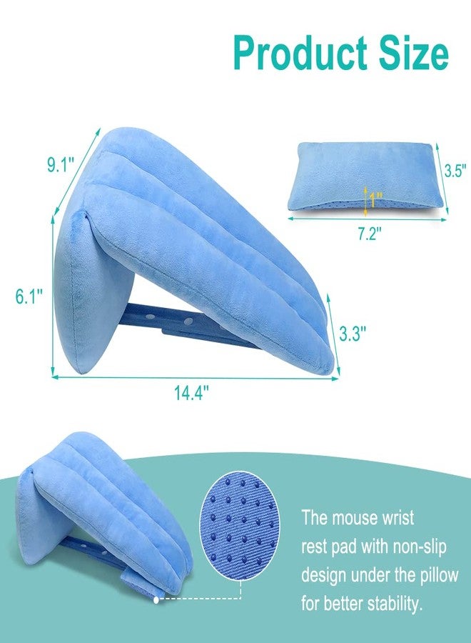 Zelen Arm Elevation Pillow Support Wedge with Mouse Wrist Pad Elevating Arm Medical Pillow Post Surgery Elevated Surgical Wedge Arm Pillows for Sleeping Wedge Foam Support Hand Elevator Arm - Image 2