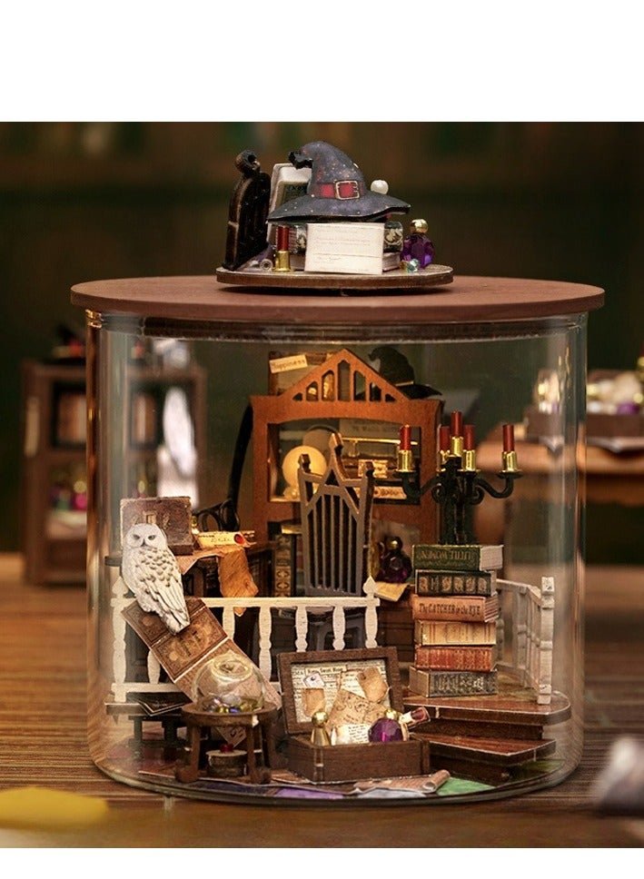 Puzzle Handmade Assembled House Scene Model Gift  - Image 1