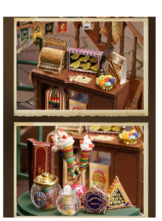 Puzzle Handmade Assembled House Scene Model Gift  - Image 2