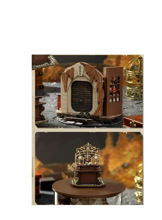 Puzzle Handmade Assembled House Scene Model Gift  - Image 3