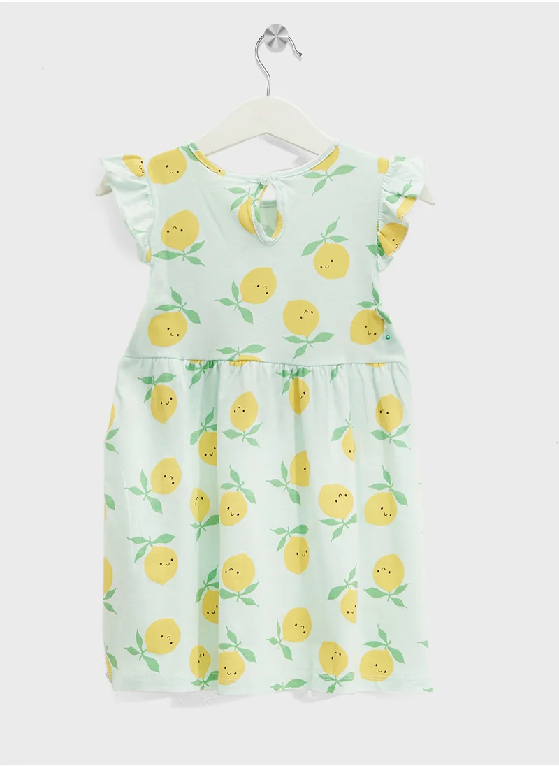 اتش اند ام Printed Cotton Dress